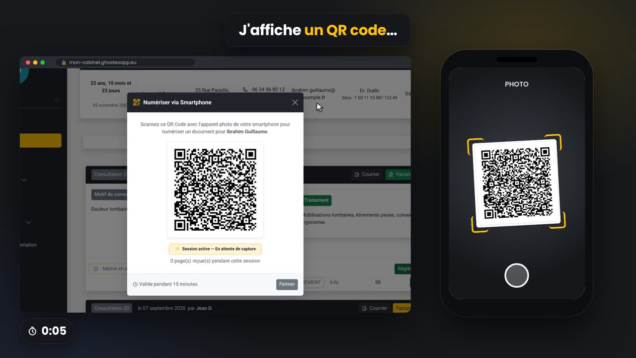 Aperçu de la vidéo : Un document depuis mon téléphone